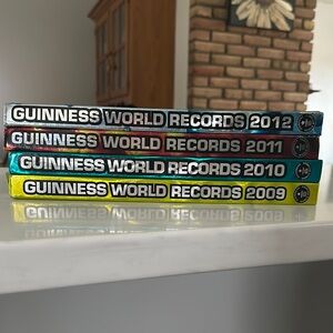 Guinness Book of World Records 2009, 2010, 2011, 2012 Hardcover Books